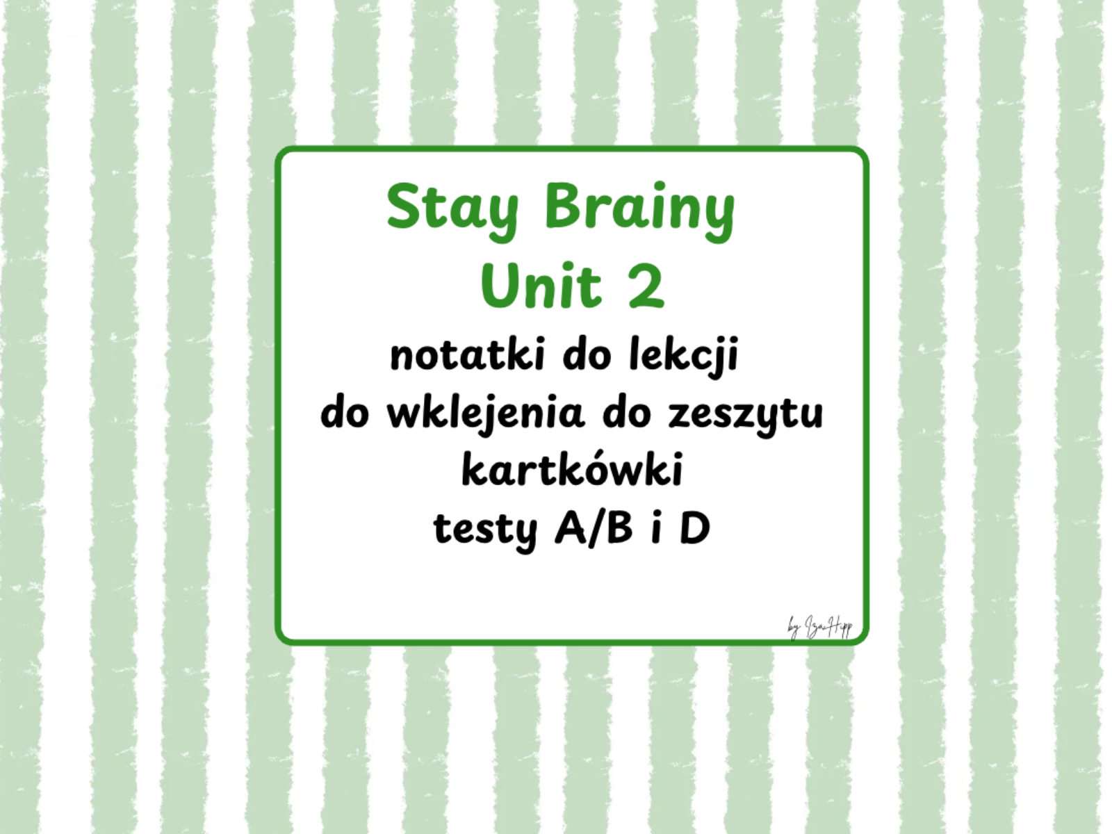 Stay Brainy 4 Unit 2 – gotowe notatki do zeszytu, ćwiczenia i kartkówki PDF. Słownictwo, czasownik to be, pytania, przeczenia i ceny. Klasa 4.