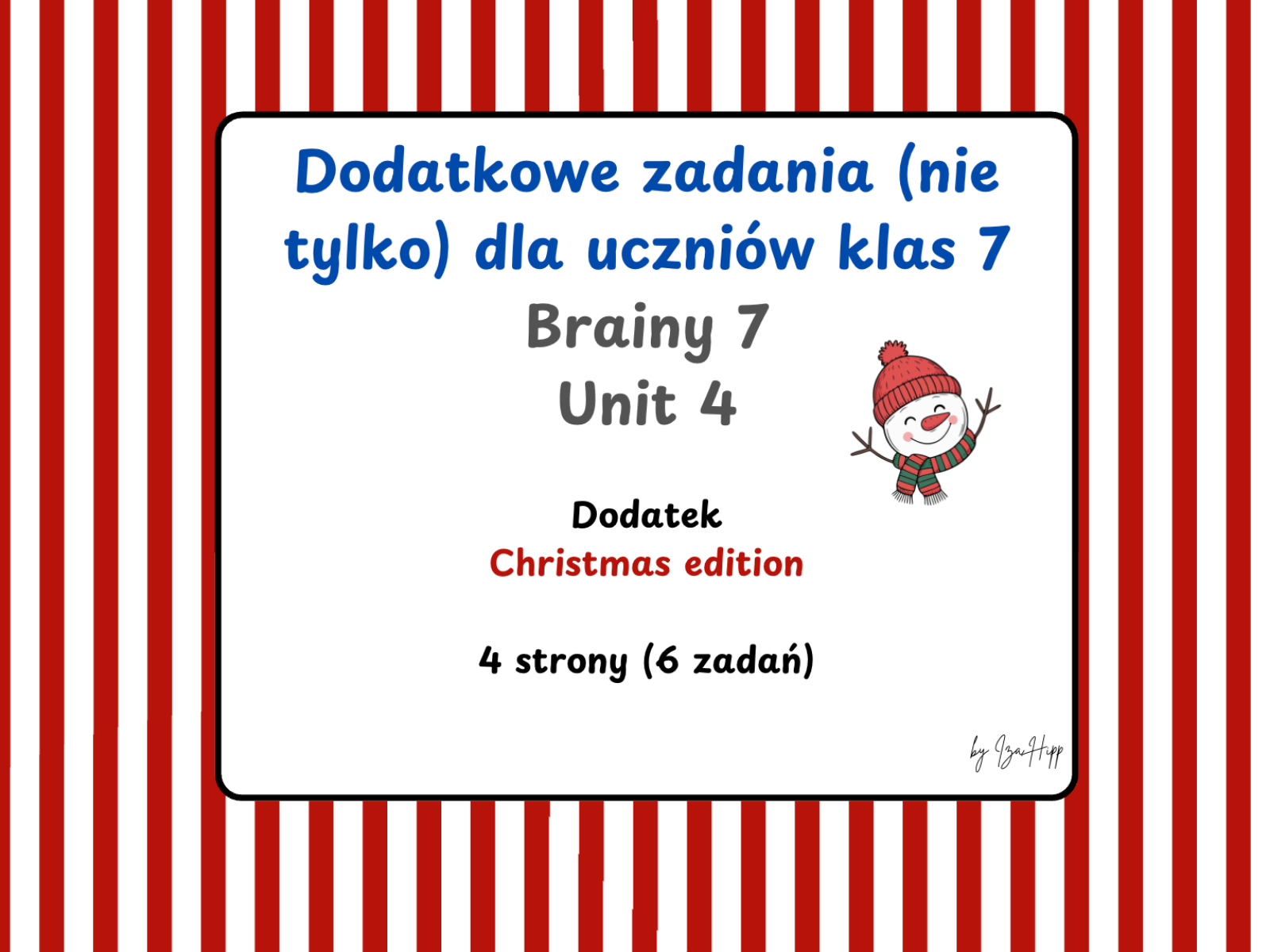 christmas grammar activities adjectives, stopniowanie przymiotników