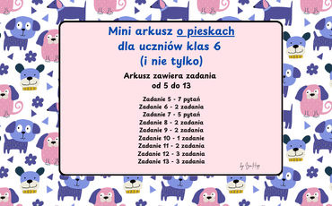 mini arkusz egzaminacyjny angielski pdf klasa 5 6 przygotowanie do egzaminu ósmoklasisty zadania e8 język angielski reading use of english ćwiczenia dla uczniów nauczyciela gotowy materiał pdf psy temat edukacyjny worksheet english exam practice