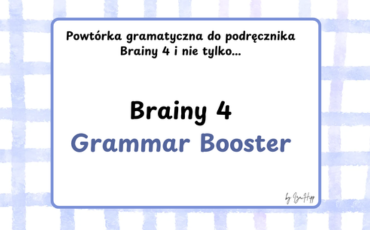 Materiały do nauki języka angielskiego dla klasy 4 – Brainy 4 Grammar Booster. Powtórka całoroczna z gramatyki angielskiej, ćwiczenia do druku PDF dla nauczycieli, korepetytorów i rodziców. Present Simple, Present Continuous, have got, can, to be i wiele innych zagadnień w jednym zestawie