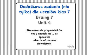 brainy 7, stopniowanie przymiotników, adjectives