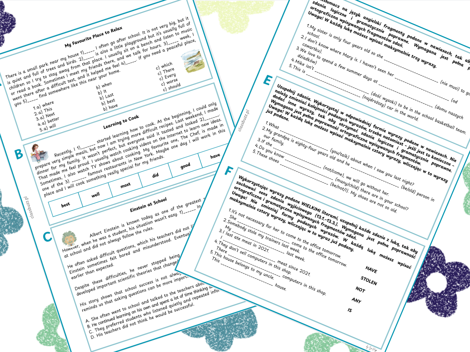 Zestawy ćwiczeń angielski egzamin ósmoklasisty przygotowanie uczniów
