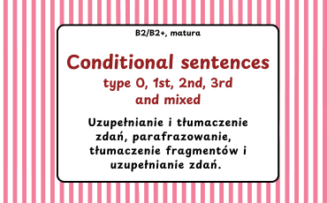 zdania warunkowe, liceum, matura